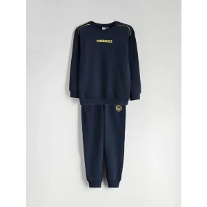 LCW Kids Lacivert Bisiklet Yaka Erkek Çocuk Eşofman Takımı