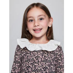 LCW Kids Pembe Çiçek Desenli Kız Çocuk Bluz