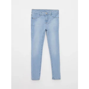 LCW Kids Indigo Slim Fit Kız Çocuk Jean Pantolon