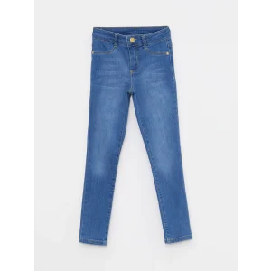 LCW Kids Indigo Slim Fit Kız Çocuk Jean Pantolon