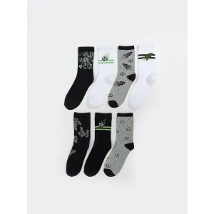 LCW Kids Karişik Desenli Erkek Çocuk Soket Çorap 7li