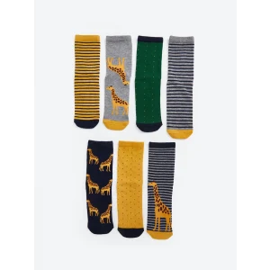 LCW Kids Karişik Desenli Erkek Çocuk Soket Çorap 7li