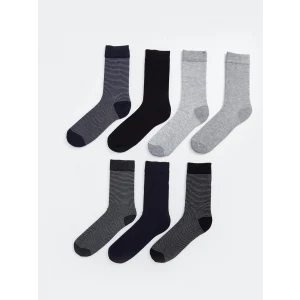 LCW ACCESSORIES Karişik Çizgili Bambu Erkek Soket Çorap 7li