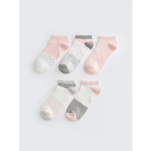 LCW DREAM Pembe Desenli Kadın Patik Çorap 5li