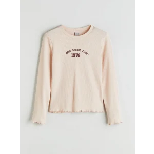 LCW Kids Pembe Bisiklet Yaka Kız Çocuk Tişört