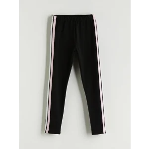 LCW Kids Siyah Beli Lastikli Kız Çocuk Uzun Tayt