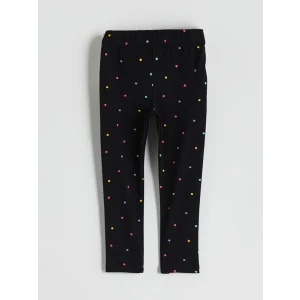 LCW Kids Siyah Puantiye Desenli Kız Çocuk Tayt