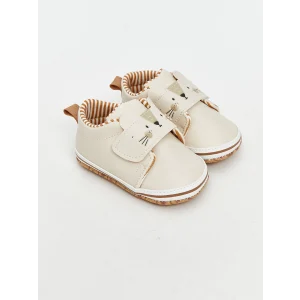 LCW STEPS Bej Cırt Cırtlı Erkek Bebek İlk Adım Ayakkabısı