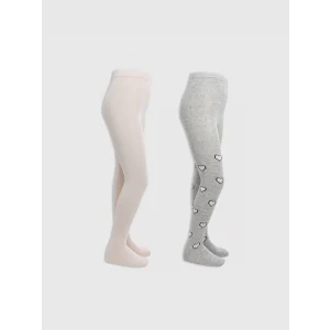LCW Kids Gri Kız Çocuk Külotlu Çorap 2li