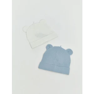 LCW baby Ekru Kulak Detaylı Erkek Bebek Bere 2li