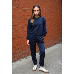 Defacto D8022 Lacivert Regular Fit Normal Kalıp Basic İçi Kalın Polarlı Eşofman Takımı