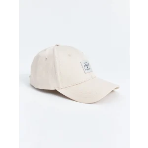 LCW ACCESSORIES Bej Yazı Nakışlı Kadın Kep Şapka