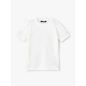 LCW Vision Ekru Bisiklet Yaka Basic Kısa Kollu Erkek Çocuk Tişört