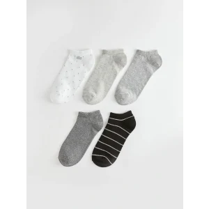 LCW DREAM Ekru Desenli Kadın Patik Çorap 5li