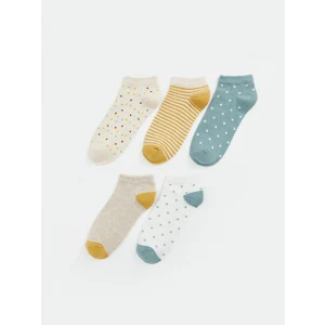 LCW DREAM Bej Desenli Kadın Patik Çorap 5li