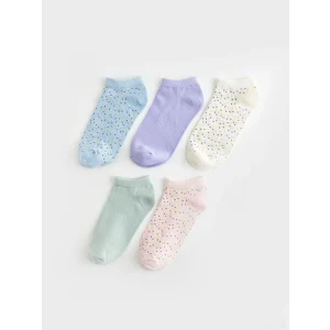 LCW DREAM Mavi Desenli Kadın Patik Çorap 5li