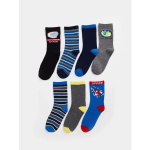 LCW Kids Karişik Desenli Erkek Çocuk Soket Çorap 7li