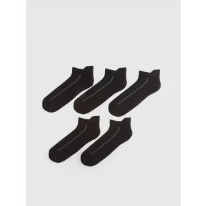 LCW ACCESSORIES Siyah Erkek Patik Çorap 5li