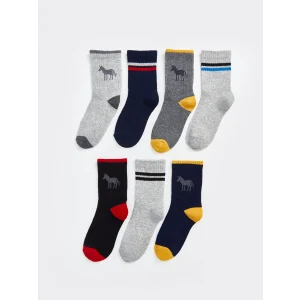 LCW Kids Karişik Desenli Erkek Çocuk Soket Çorap 7li