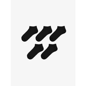 LCW DREAM Siyah Kadın Düz Patik Çorap 5li