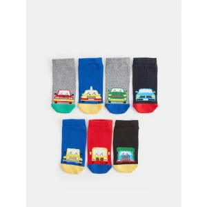 LCW Kids Karişik Desenli Erkek Çocuk Patik Çorap 7li