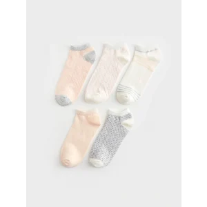 LCW DREAM Pembe Desenli Kadın Patik Çorap 5li