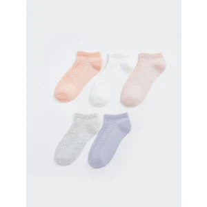 LCW DREAM Pembe Kendinden Desenli Kadın Patik Çorap 5li