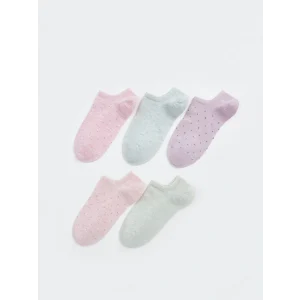 LCW DREAM Pembe Puantiyeli Kadın Patik Çorap 5li