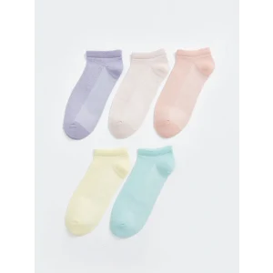 LCW DREAM Lila Kendinden Desenli Kadın Patik Çorap 5li