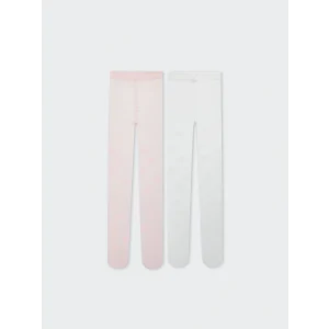 LCW Kids Pembe Desenli Kız Çocuk İnce Külotlu Çorap 2li