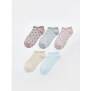 LCW DREAM Pembe Kendinden Desenli Kadın Patik Çorap 5li