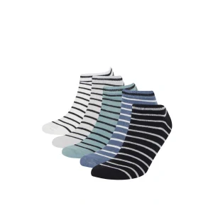 Defacto D9971 Çok Renkli Erkek 5li Pamuklu Patik Çorap