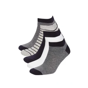 Defacto N1030 Çok Renkli Erkek 5li Pamuklu Patik Çorap