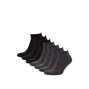 Defacto K4600 Gri Erkek 7li Kısa Çorap