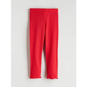 LCW Kids Kirmizi Beli Lastikli Kız Çocuk Basic Tayt