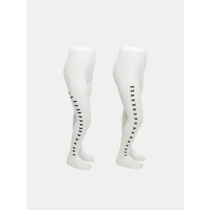 LCW Kids Beyaz Desenli Kız Çocuk Külotlu Çorap 2li