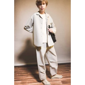 Defacto G1862A8GR2 Gri Erkek Çocuk Jogger Paça Pantolon