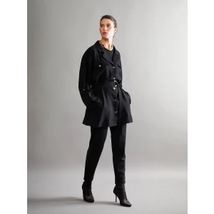 LCW Grace Siyah Büyük Beden Beli Lastikli Kadın Pantolon