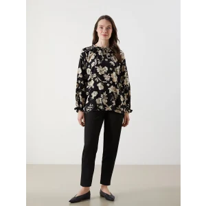 LCW Grace Siyah Beli Lastikli Havuç Kesim Kadın Pantolon