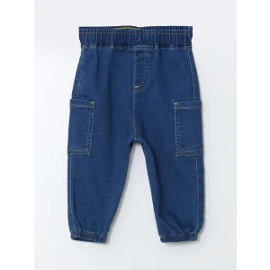 LCW baby Mavi Beli Lastikli Basic Erkek Çocuk Jean Pantolon