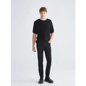 LCW Jeans Siyah 730 Havuç Kalıp Erkek Jean Pantolon