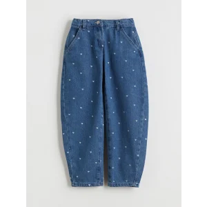 LCW Kids Indigo Balloon Fit Kız Çocuk Jean Pantolon