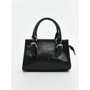 LCW ACCESSORIES Siyah Deri Görünümlü Kadın Omuz Çantası