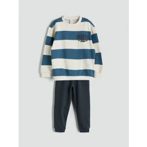 LCW baby Bej Bisiklet Yaka Erkek Çocuk Takım