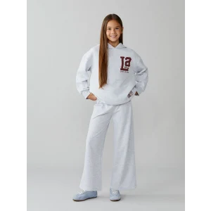 LCW Kids Gri Beli Lastikli Kız Çocuk Eşofman Altı