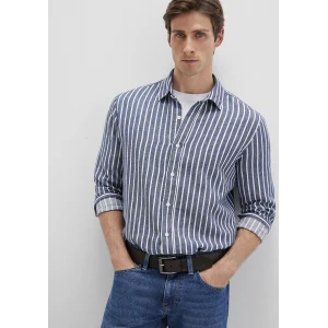 Mavi 0211698-90917 Çizgili Renkli Gömlek
