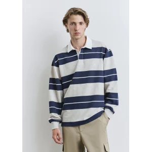 Mavi 0612847-89353 Blok Çizgili Polo Tişört