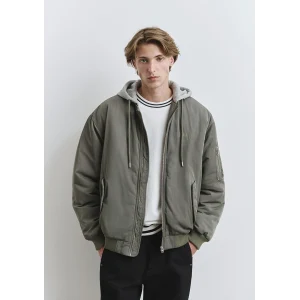 Mavi 0110563-86961 Kapüşonlu Yeşil Mont