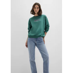 Mavi 1S10372-71918 Mavi Logo Baskılı Yeşil Sweatshirt