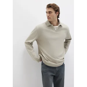 Mavi 0613114-70154 Uzun Kollu Bej Polo Tişört